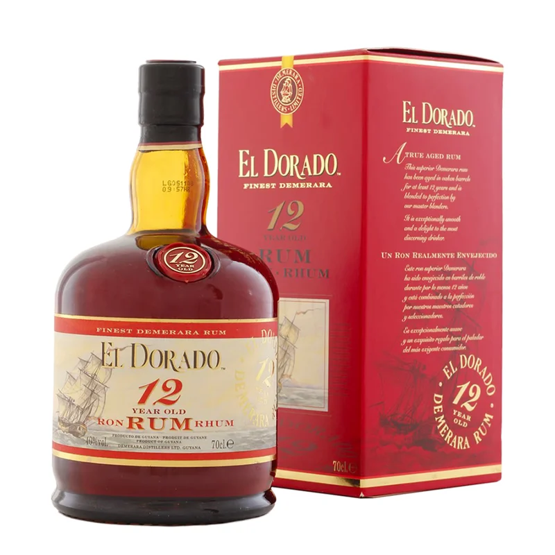 Rum El Dorado 12 anni 70cl con astuccio