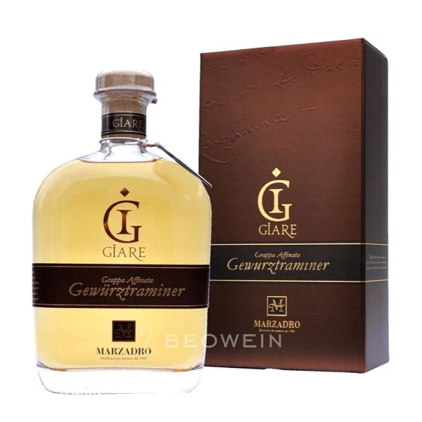 Grappa Gewurztraminer Giare Marzadro 70cl con astuccio
