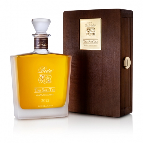 Grappa Tre Soli Tre Berta 70cl astuccio in legno