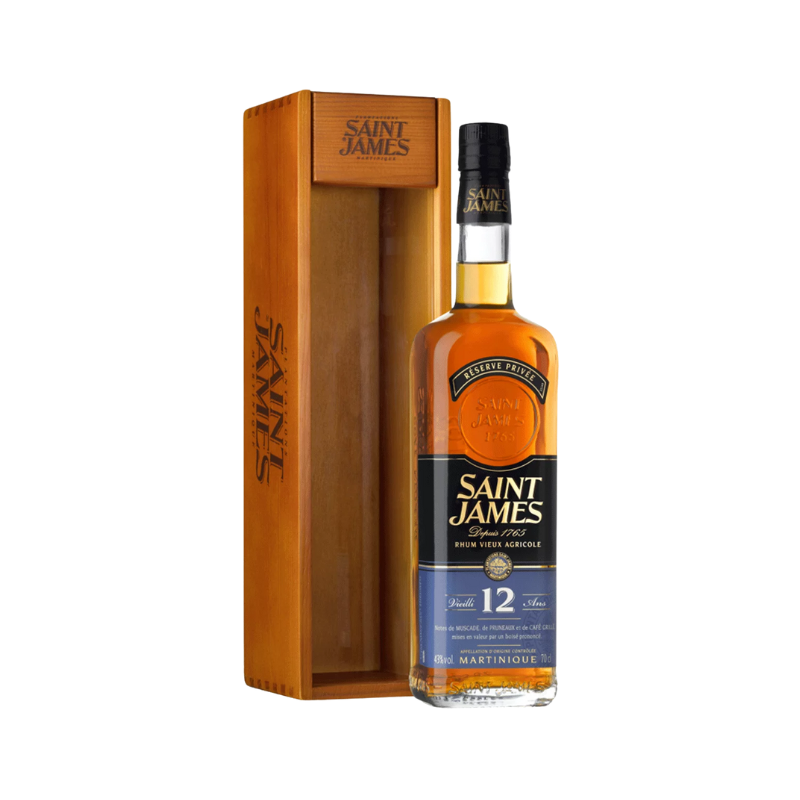 Rum Agricole Sanit James 12 Box legno 70cl