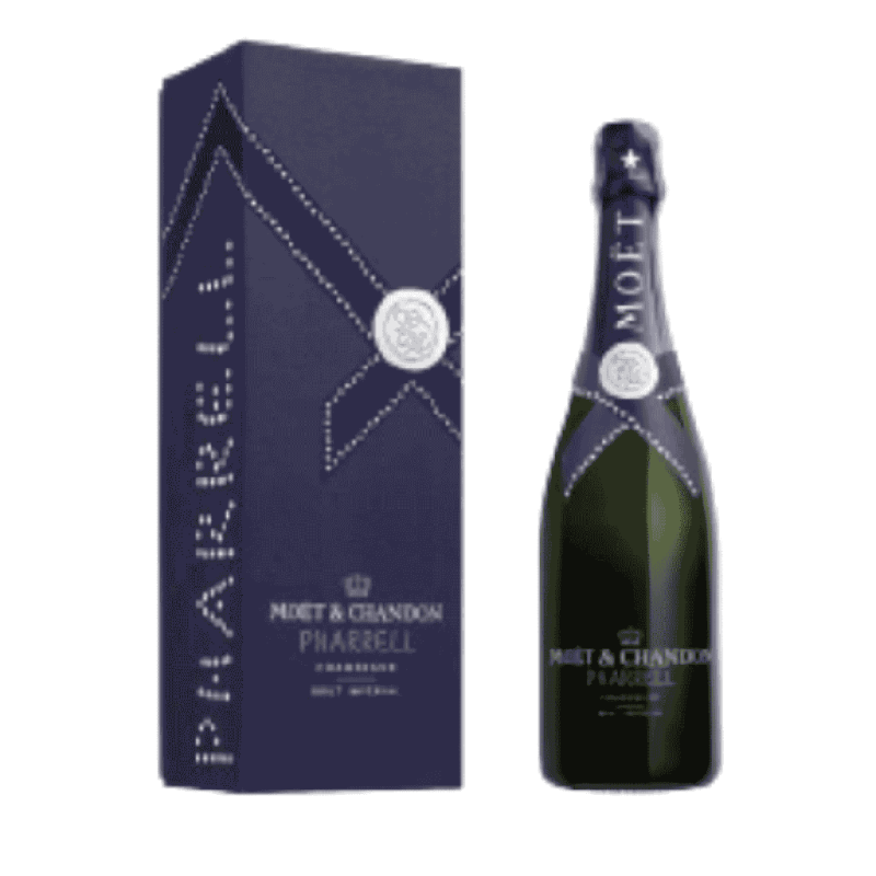 Champagne Moet & Chandon x Pharrel Williams Midnight Blue limited edition 75cl con astuccio