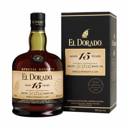 Rum El Dorado 15 anni 70cl con astuccio