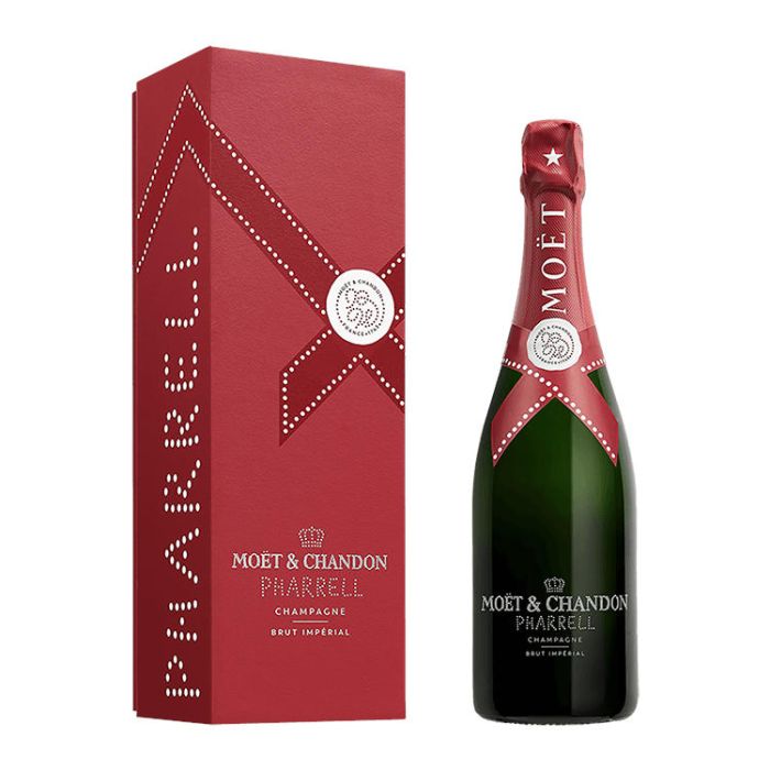 Champagne Moet & Chandon x Pharrel Williams Deep Red limited edition 75cl con astuccio