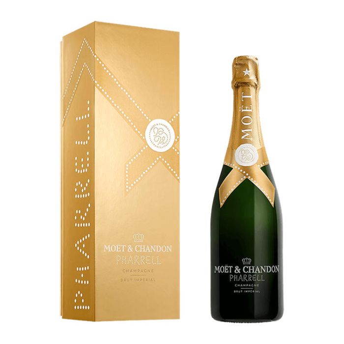Champagne Moet & Chandon x Pharrel Williams Gold limited edition 75cl con astuccio