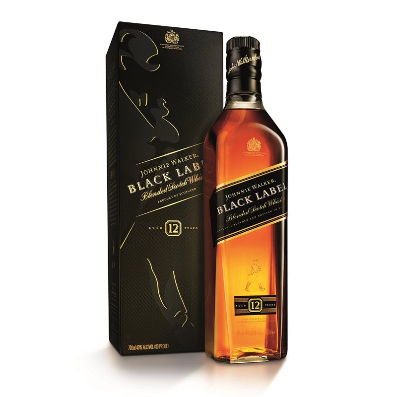Jhonnie Walker Black Label Scotch Whisky 70 cl con astuccio