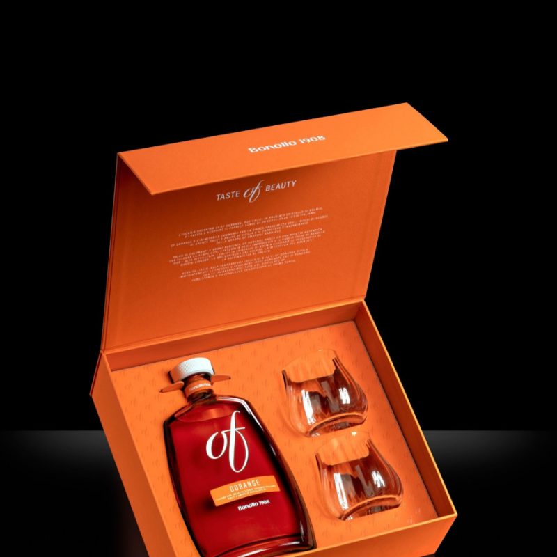 Grappa Of Orange Bonollo Gift Box 70cl