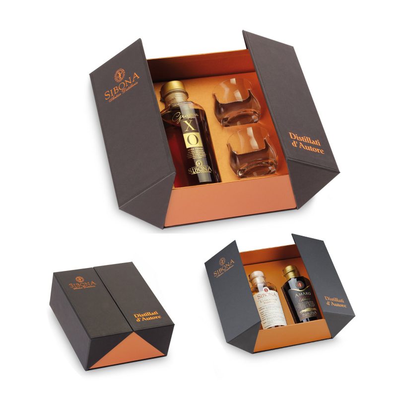 Grappa Sibona Xo 50cl + bicchieri
