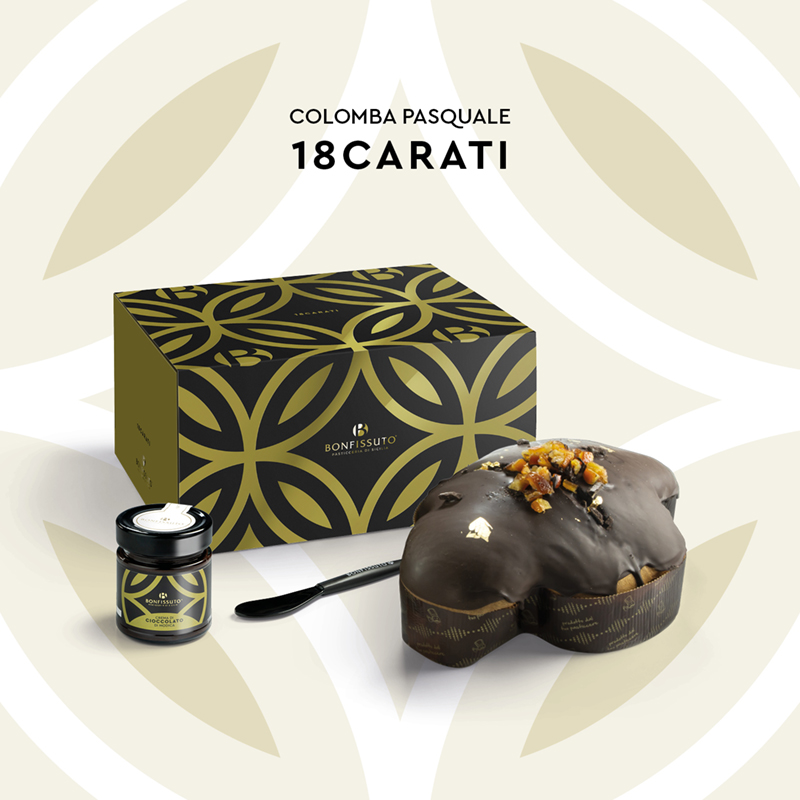Bonfissuto Colomba 18 Carati cioccolato di Modica 1kg